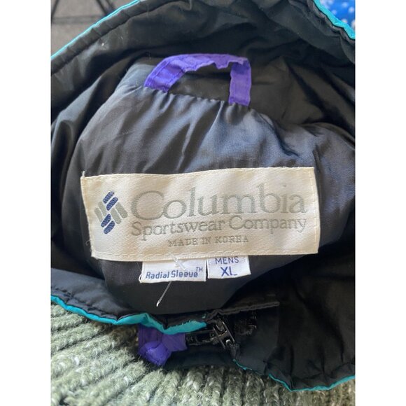 Vintage Columbia Mens XL Colorblocked WindbreakerCollared Jacket - Picture 7 of 9